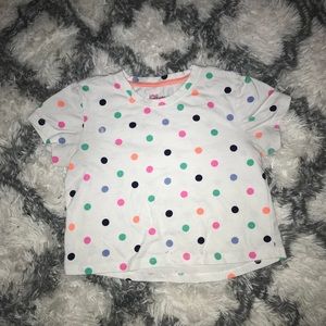 Colorful Polka-dotted Crop Top